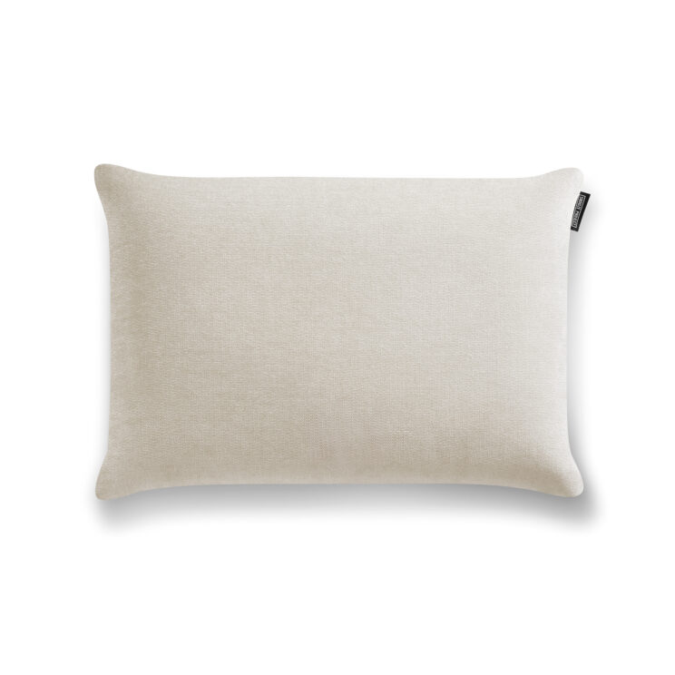 Levi Viscoschaum Deko-Kissen mit Schlaffunktion - Soft-Canvas – Travertineweiß